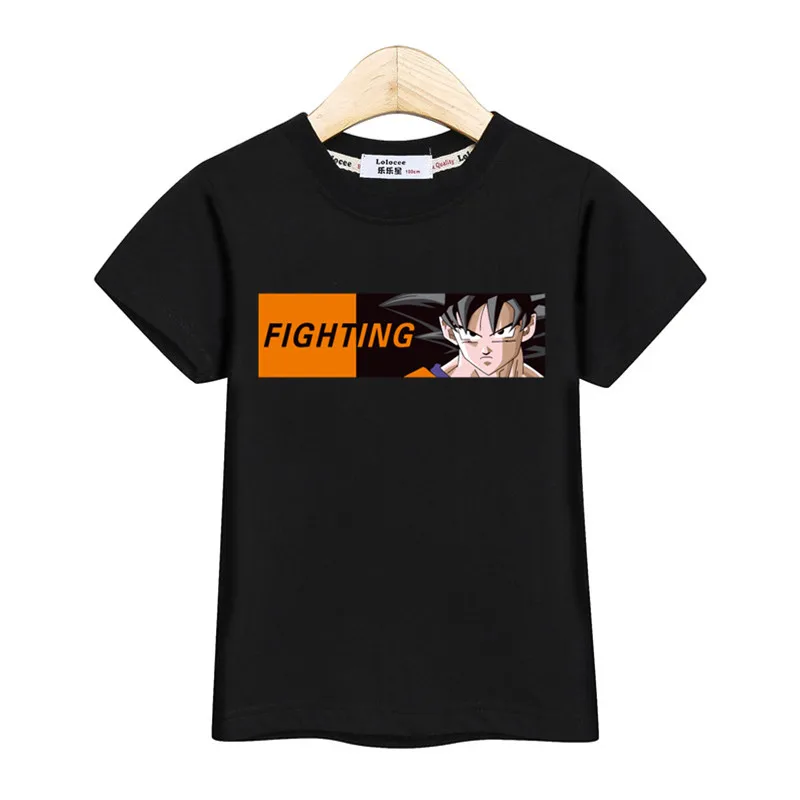 Новая футболка Goku Одежда для мальчиков популярная детская рубашка с Аниме