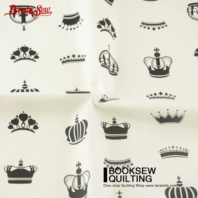 Booksew 100% хлопок швейный материал Stoffen Crowns стеганая ткань краситель для пэчворка Twill