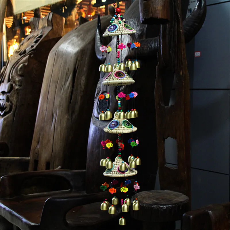 Уникальные традиционные талисманы Yunnan 33 колокольчика ветряные колокольчики