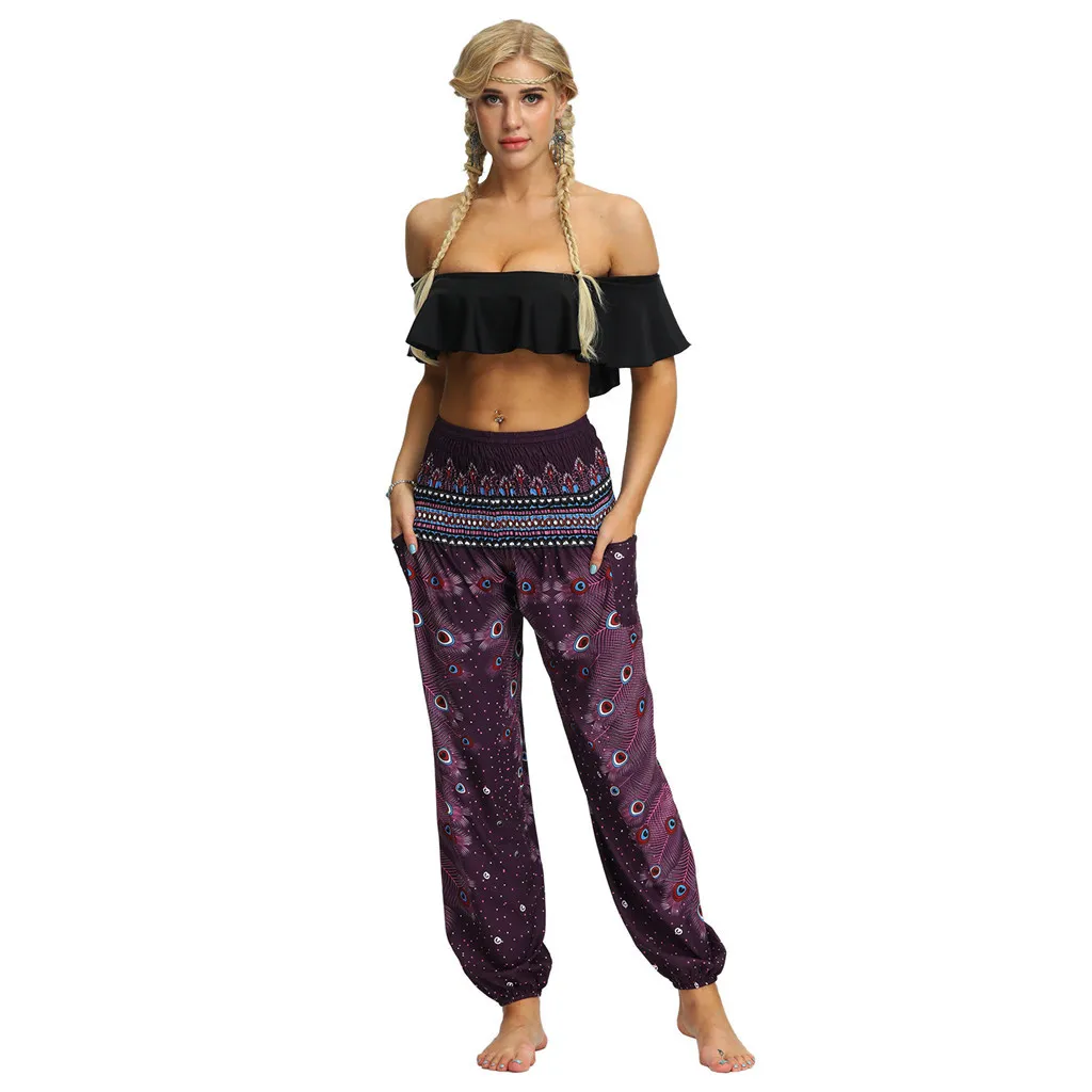 Повседневные свободные женские штаны-шаровары; pantalones mujer pantalones de mujer; уличная одежда; коллекция года; хиппи; мешковатые Boho Aladdin брюки; Z4