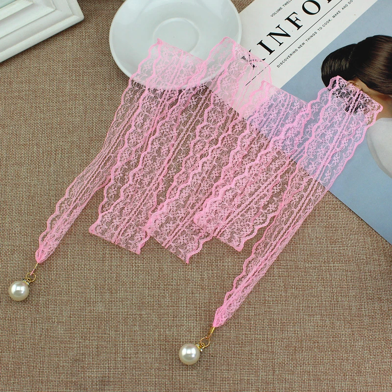 Женский модный кружевной ажурный пояс тонкий жемчужный ремень веревка для