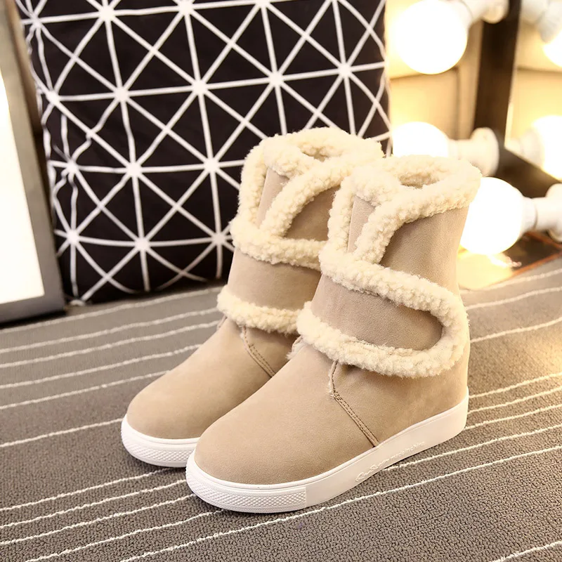 Зимой 2017 года новый увеличился снегоступы скраб сапоги женские меховые размер