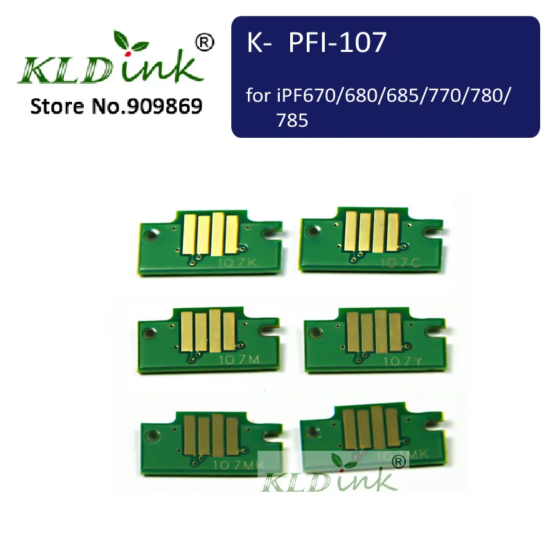 

PFI-107 чип картриджа для принтера imagePROGRAF iPF670 iPF680 iPF685 iPF770 iPF780 iPF785