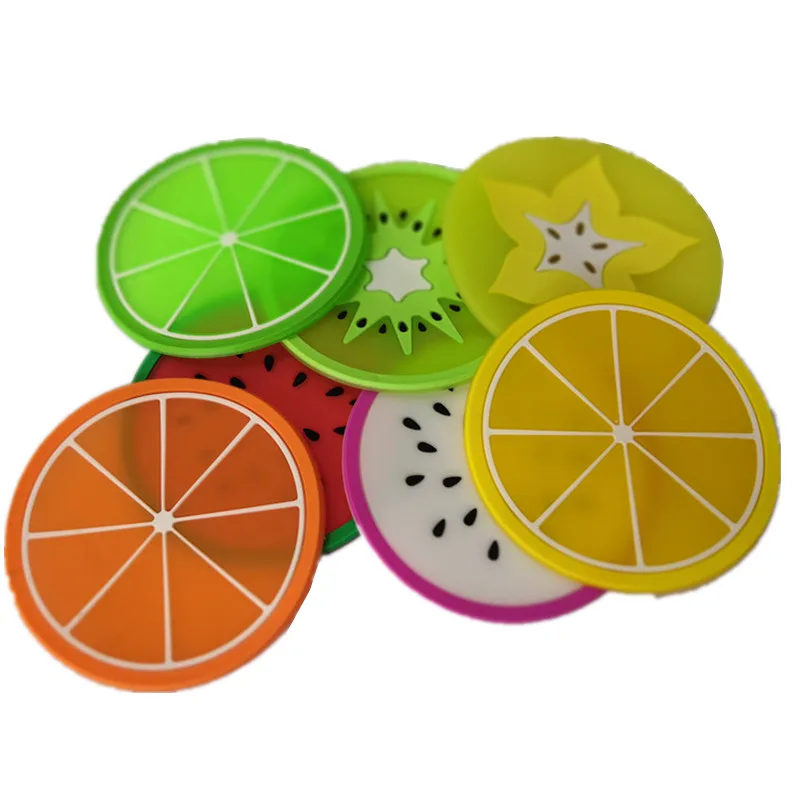 Горячая горка в форме фруктов силиконовая подставка под кружку Нескользящая