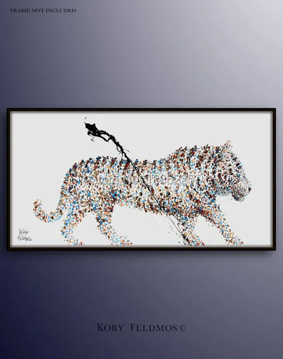 Высокое качество ручная работа Уникальные Животные абстрактная ходьба фотообои