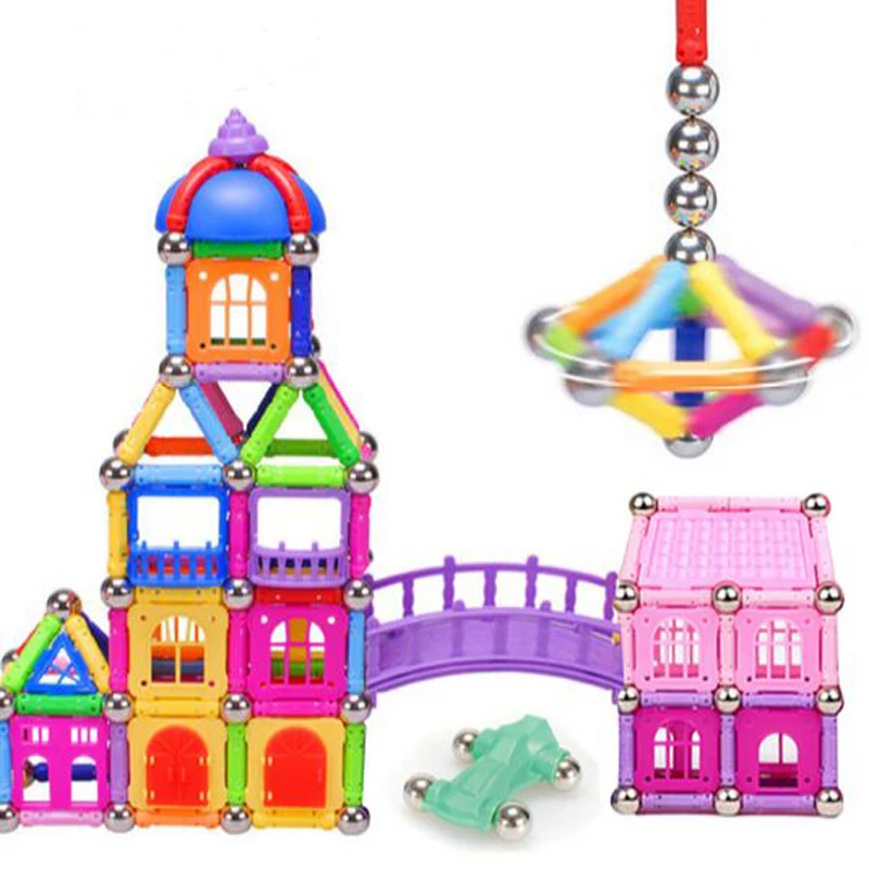 

242pcs set Magnetic stick tool accessory magnet futhermore male 3 - 6-7-12 girl&boy toy accessory