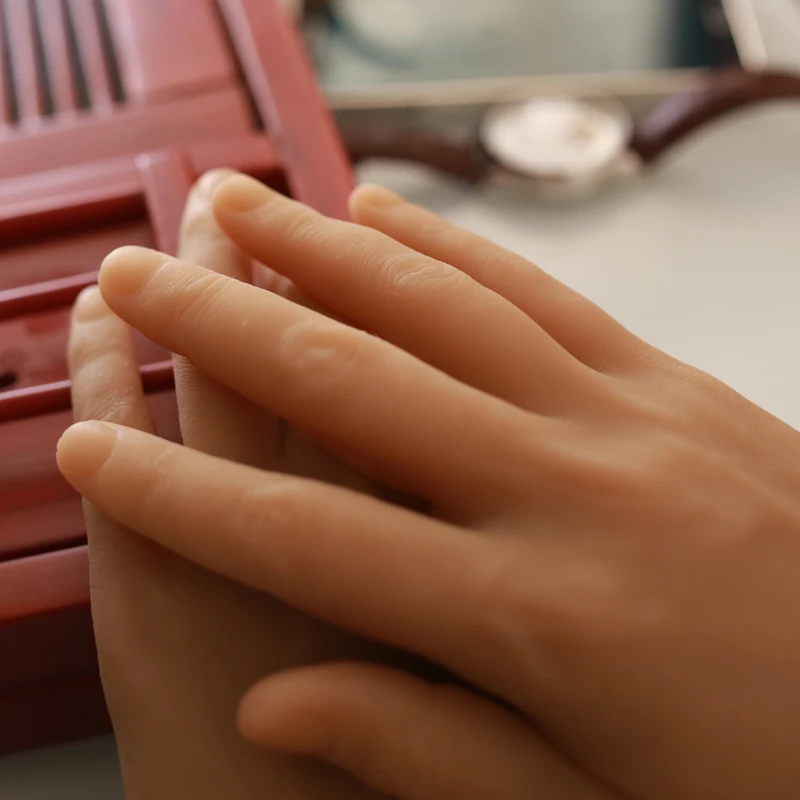 Реалистичные Мягкий Силиконовый Браслет гибкий манекен руки для колец сувенир