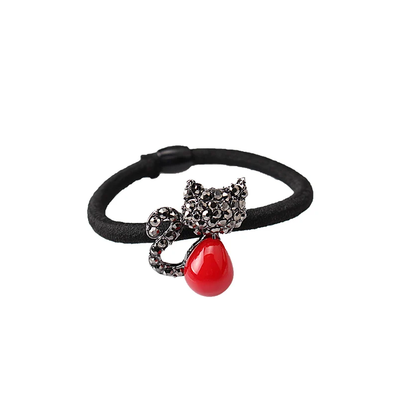 M MISM новый корейский для женщин Девушка аксессуары волос горный хрусталь Cat хвост