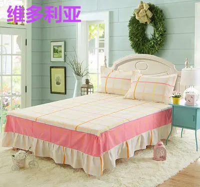 Бесплатная Доставка! Горячая Распродажа бежевая юбка кровать с эластичными