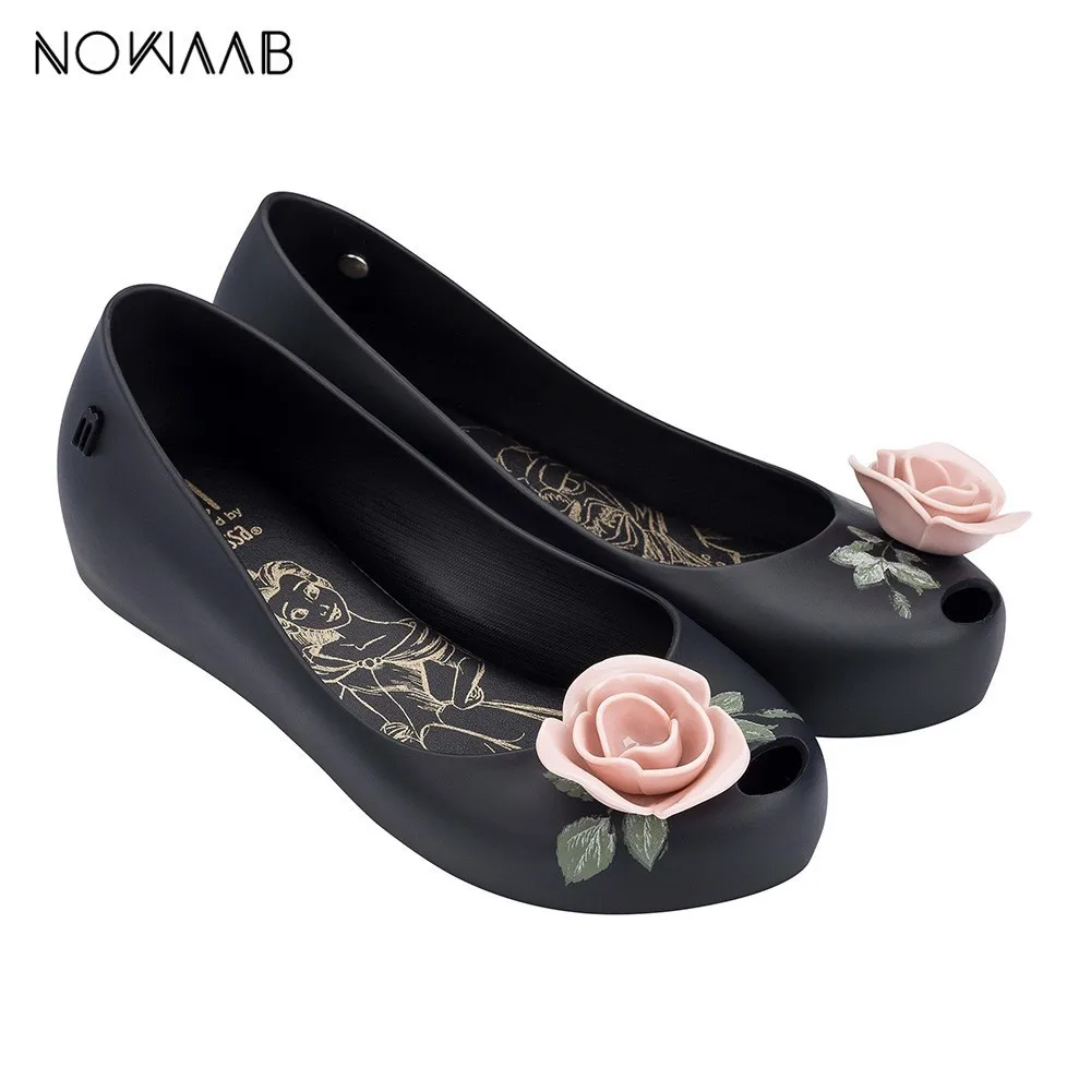 Женские сандалии на плоской подошве Melissa Original Ultragirl Beauty And The Beast желеобразные