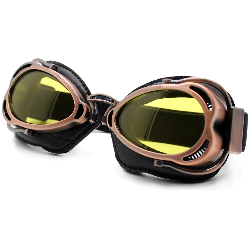 style 6 Goggles Nordson мотоциклетные очки шлем стимпанк медные летающие очки винтажные очки пилот байкер очки защитное снаряжение очки - Цвет: style 6 Goggles