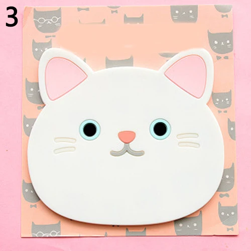 Cute Cat Pattern Silicone Insulation Placemat Coaster Cup Bowl Mat Lovely Home Decor | Дом и сад