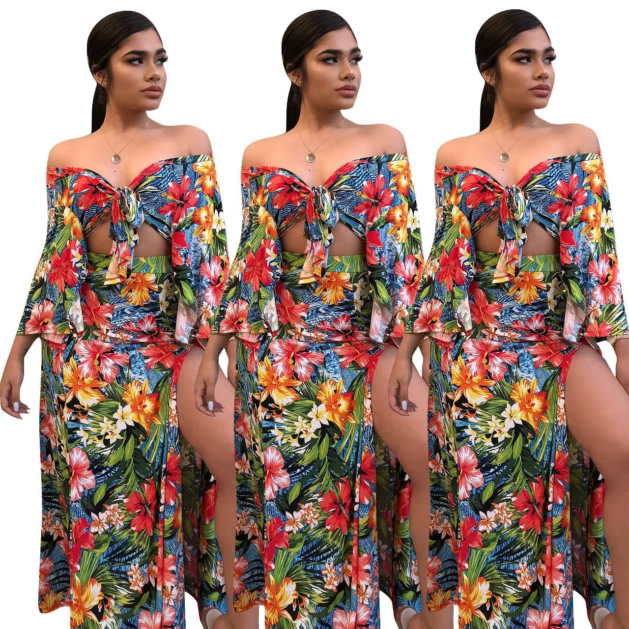 IMYSEN вечерние сексуальные костюмы платье с открытыми плечами три четверти рукав