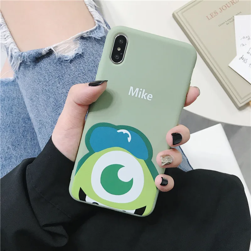 Милые Мультяшные Монстры университет Майк Салли Мягкие TPU чехол для iPhone X S XR XS MAX 6 7