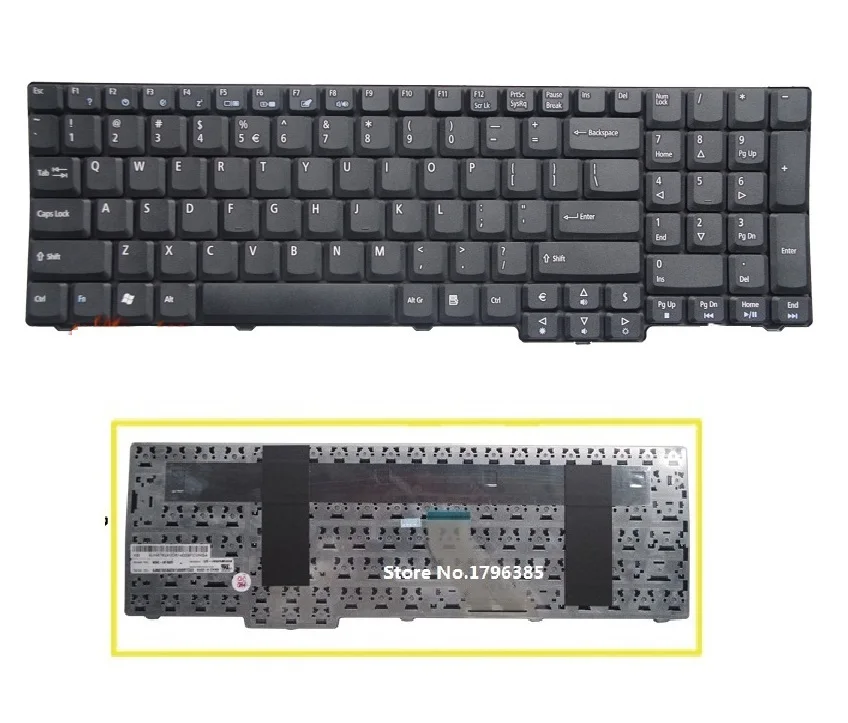 

SSEA New US Keyboard for Acer Aspire 7000 7100 7110 9300 9400 9410 9410Z 9420 5235 5335 5335Z 5355 5535 5735 5735Z 8530 8530G