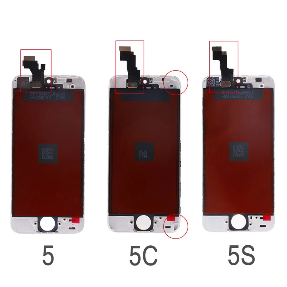 AAA + качественный ЖК дисплей для iPhone 5 5S 5C SE 5SE сенсорный экран в сборе Бесплатная