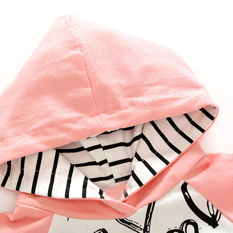 top and Baby Clothing Sets Spring Autumn Newborn Infant Girl Clothes Long Sleeve 2PCS Casual Hooded Boy | Детская одежда и обувь