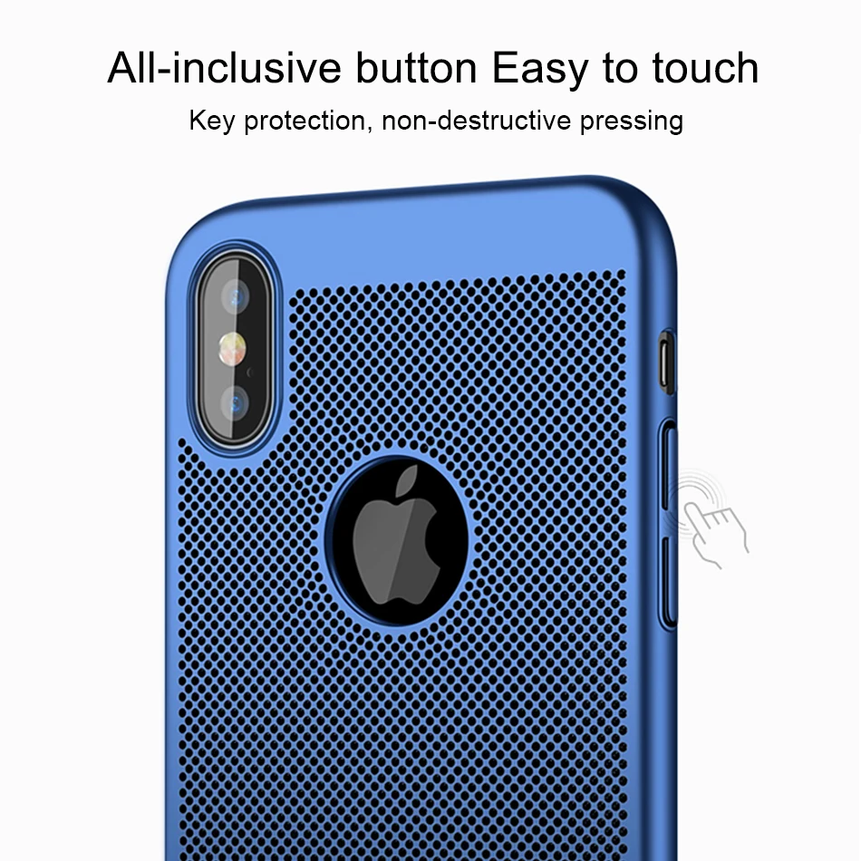Crouch Ultra Slim Protective Phone Case For iPhone 7 6 6S Plus Hard PC Heat Dissipation for X 8 5 5s Cover capa |