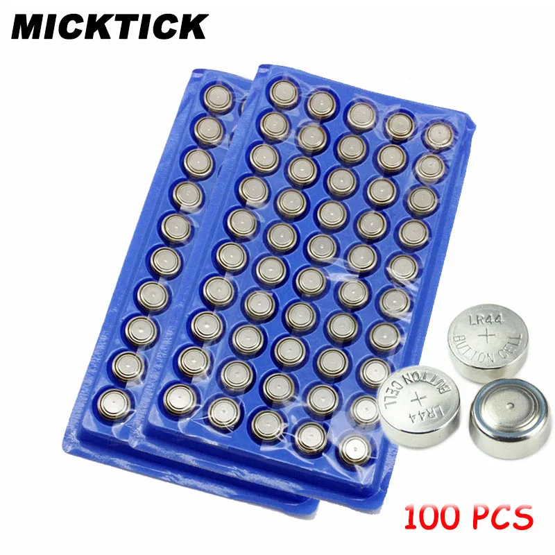 100 шт. AG13 357A A76 303 LR44 SR44SW SP76 L1154 RW82 RW42 кнопочные батареи высокой громкости для монет