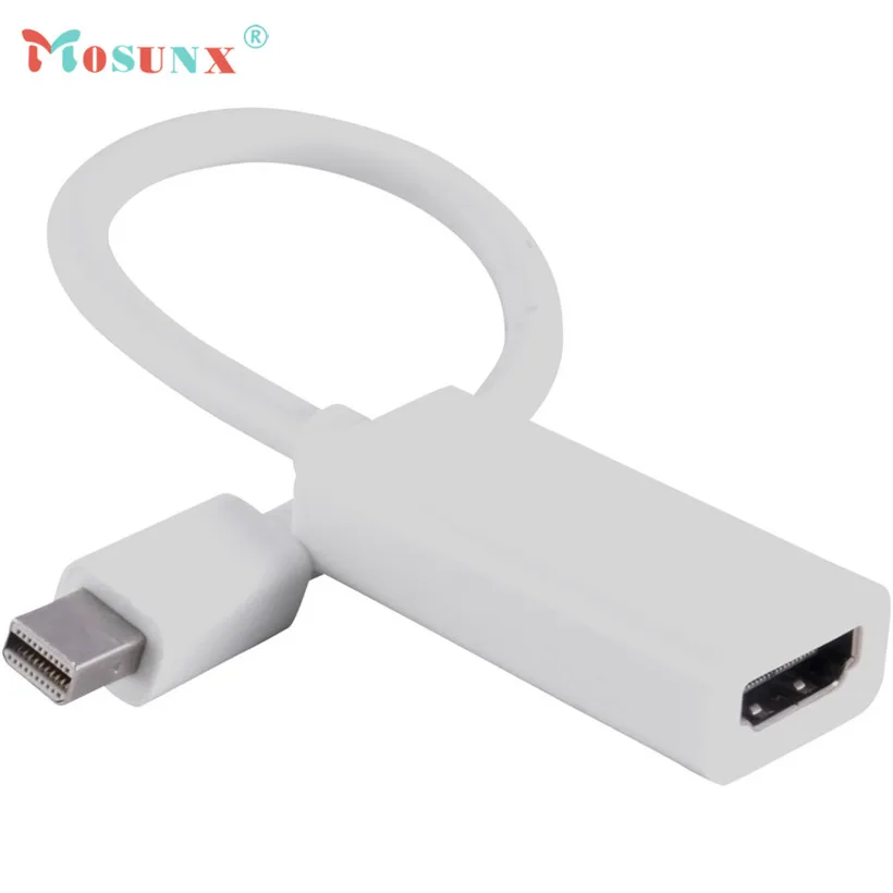 Mosunx advanced NEW Mini Display Port DP To HDMI кабель адаптер для Apple MacBook Air Pro 2018 горячая Распродажа