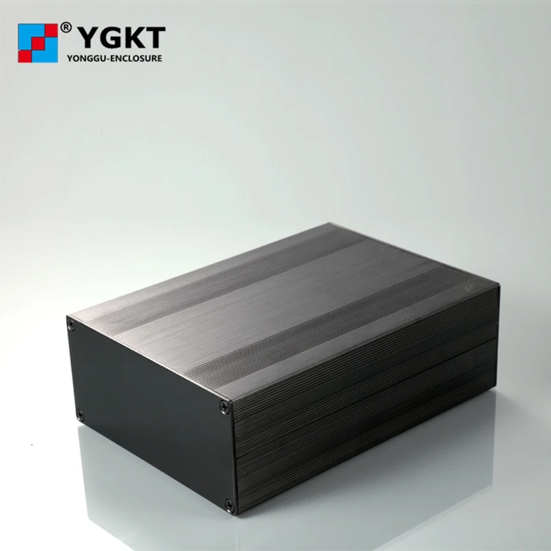 Алюминиевый корпус для электронных устройств 145-68-N мм (W-H-L) изготовленный по