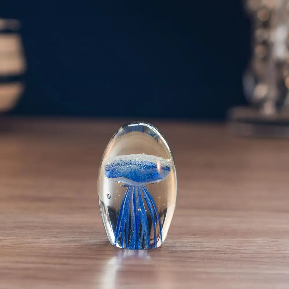 3D цветной кристалл медузы пресс-папье орнамент красивые рождественские подарки друзья подарок художественное ремесло Коллекционное