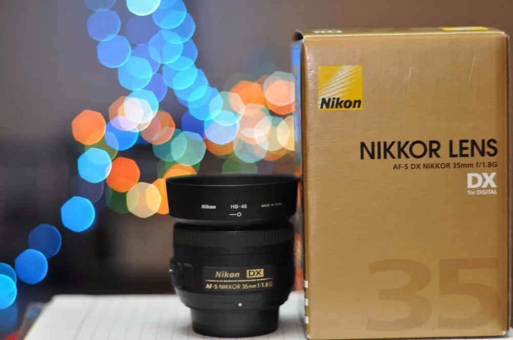 Объектив Nikon 35 1,8G Объективы Nikkor AF-S 35 мм f/1,8G DX объектив для Nikon D3400 D3300 D3200 D5500 D5300 D5200 D D5200 D90 D7100 D7200 D500