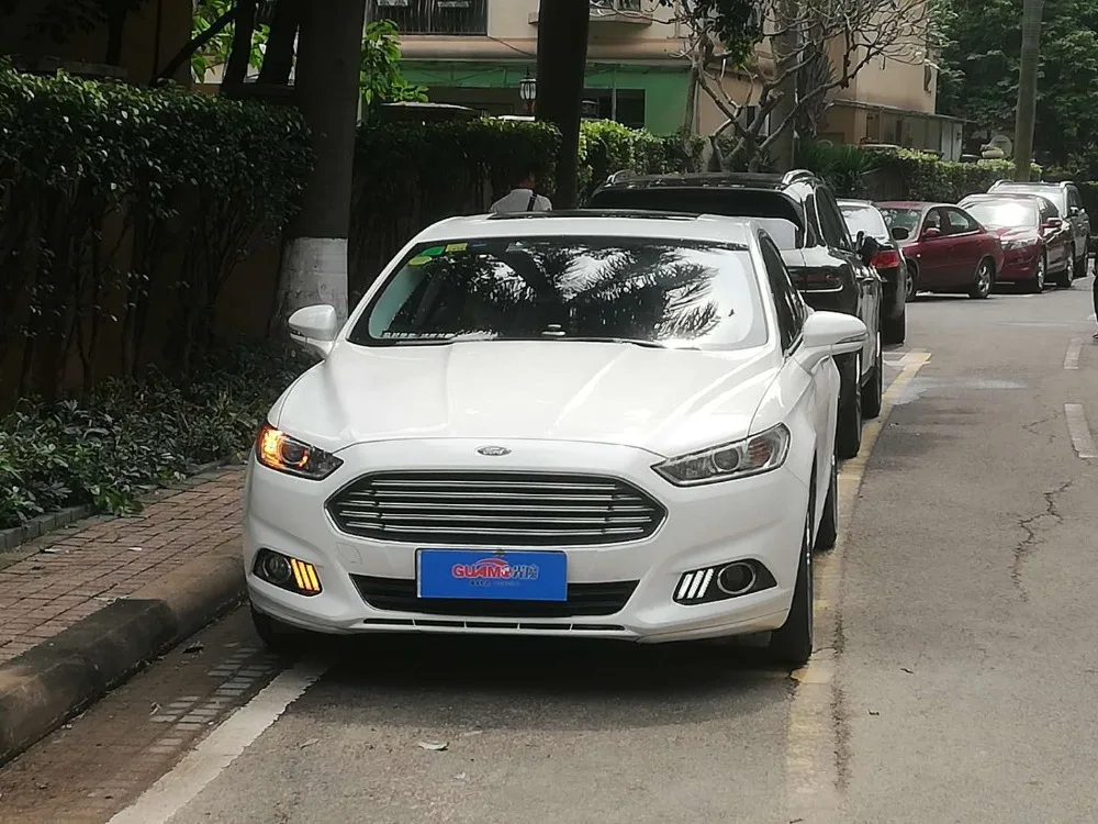 Для Ford Mondeo Fusion 2013 динамическое желтое реле поворотного сигнала водонепроницаемый автомобильный DRL светильник Светодиодный дневной ходовой светильник