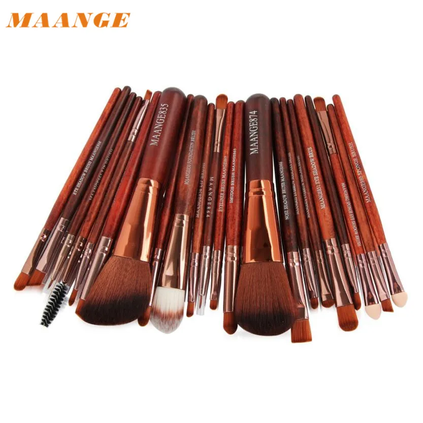 MAANGE Professional New 22pcs Cosmetic Makeup Brush Blusher Eye Shadow Brushes Set Kit Pinceis de maquiagem 17oct3 | Красота и