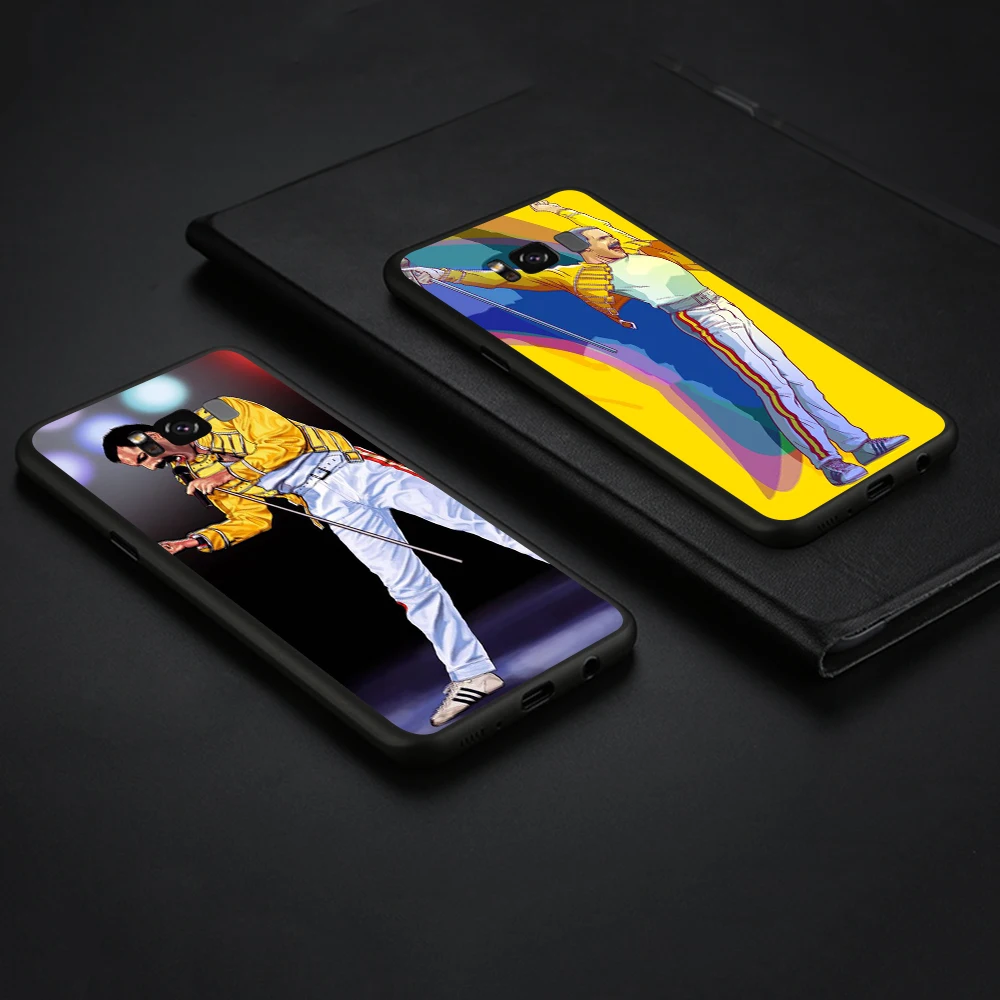 WEBBEDEPP Фредди Меркури Queen band TPU чехол для Samsung Galaxy A10 A30 A40 A50 A70 A6 A8 A9 J6 2018 Note 8 9 мягкий |