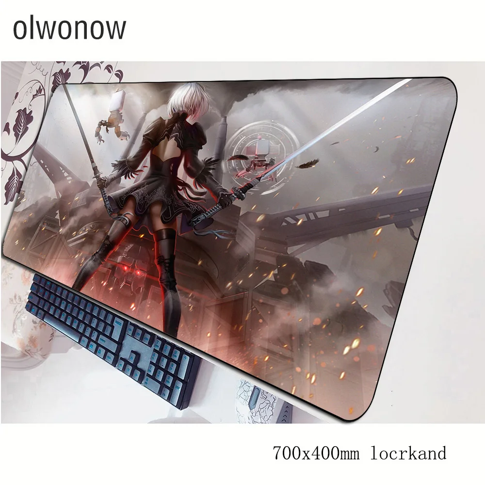 Коврик для мыши nier Офисный Компьютерный коврик 70x40 см игровой большой 3d
