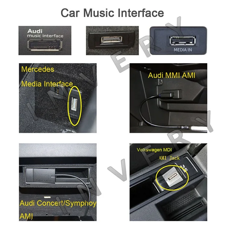 Bluetooth-приемник для Mercedes. Интерфейс Benz MDI/AMI C63 C260 S350 E300 ML350 GLK G5 | Автомобили и