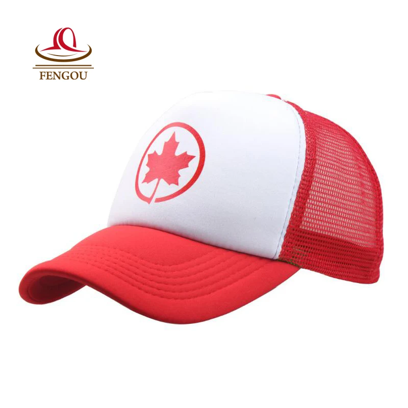 Распродажа 50% модные кепки в канадском стиле для женщин мужские летние красные