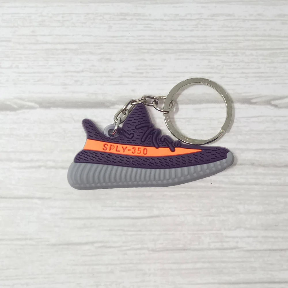 Мини Силиконовый BOOST 350 V2 брелок в форме обуви сумка Шарм для женщин мужчин детей брелок для ключей Подарочный SPLY-350 шикарный брелок в виде кроссовка