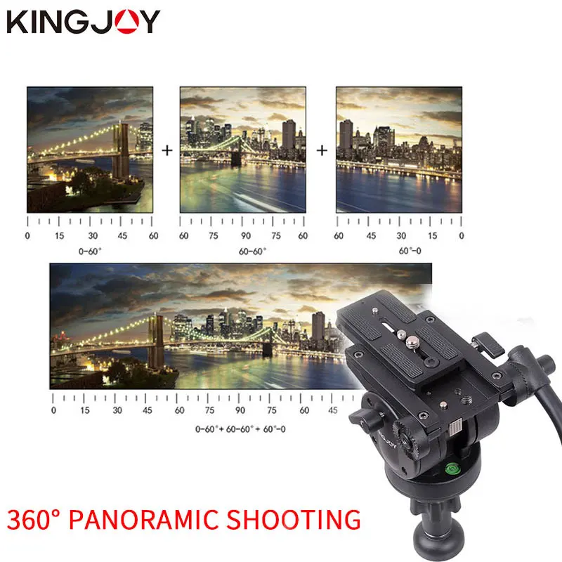 Скидка KINGJOY официальный VT-2500 Профессиональный легкий штатив-Трипод с подставкой для камеры, стабильный амортизирующий Штатив для всех моделей