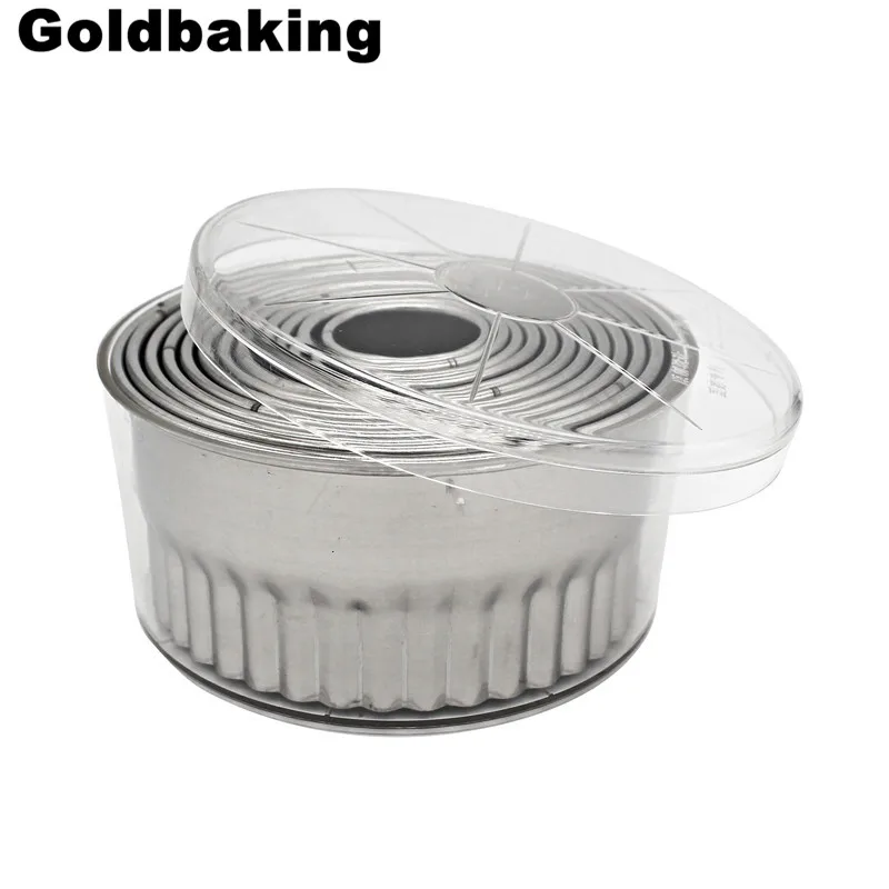 Круглая форма для нарезки печенья 12 шт.|round cookie cutter|cookie cutterround cutter set |