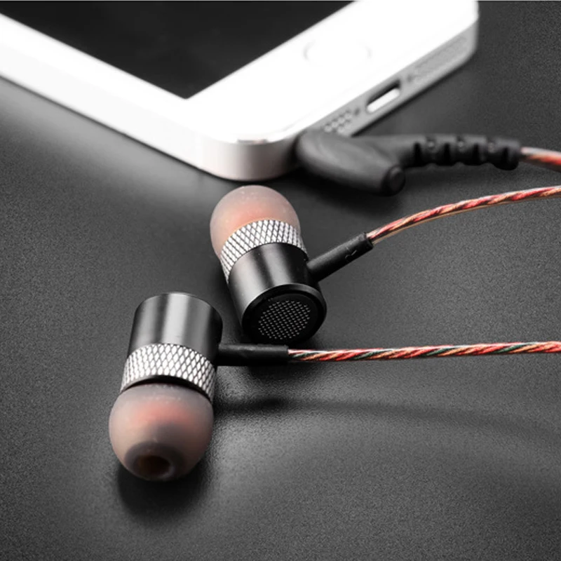 Тяжелый бас наушники Металлические HIFI стерео мм 3 5 сабвуфер вкладыши с