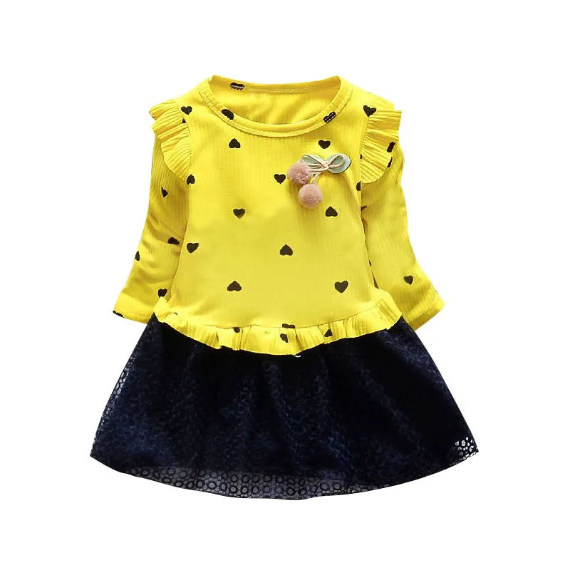 Autumn Spring Baby Girl Clothes Dress Princess baby dresses girl Cotton Kids Toddler Long Sleeve Sundress vestidos | Детская одежда и