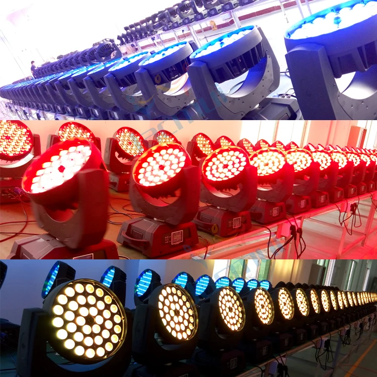 (4 шт./лот) китайский корпус освещения для полетов упаковка 36*18 Вт Zoom Beam RGBWA UV Led Wash