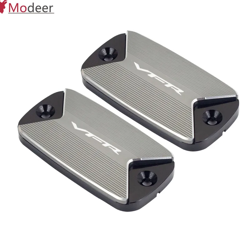 Titanium 1 pair Мотоцикл с ЧПУ бачок тормозной жидкости для переднего колеса Крышка крышки для HONDA VFR 800 1200x VFR800 VFR800X VFR800F VFR1200x Crosstourer - Цвет: Titanium 1 pair