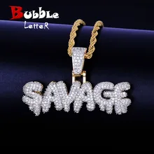 Savage капельная подвеска Bling кубический циркон мужское хип хоп