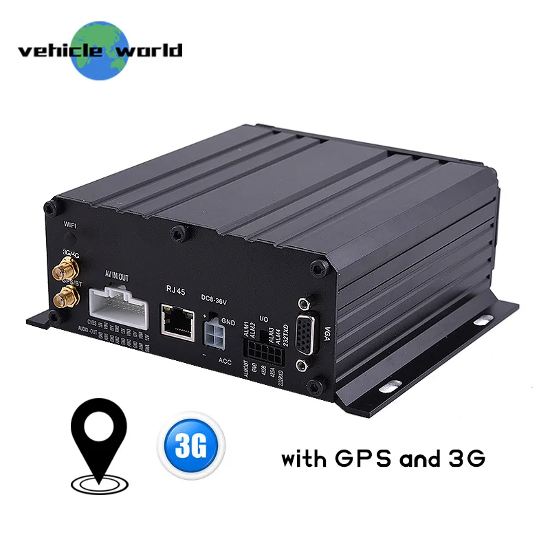 4 канальный жесткий диск 3g Мобильный цифровой видеорегистратор с gps слежения