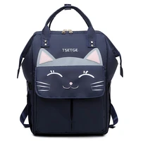 baby diaper bag large capacity mummy maternity travel backpack cute cartoon cat infant nappy wet bags for baby care mbg0430