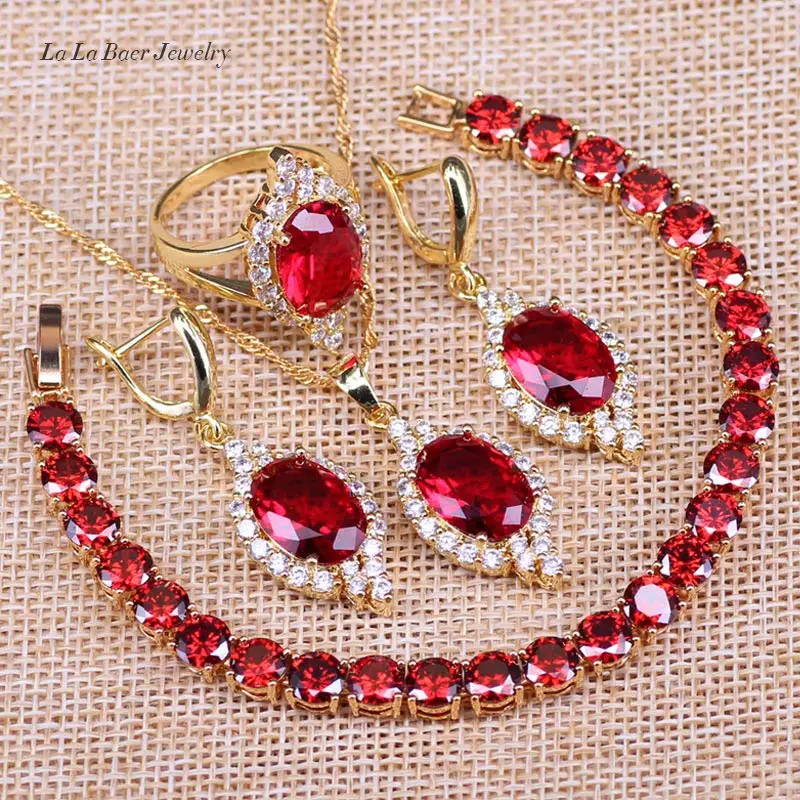 L & B роскошные свадебные комплекты ювелирных изделий для глаз золотого цвета