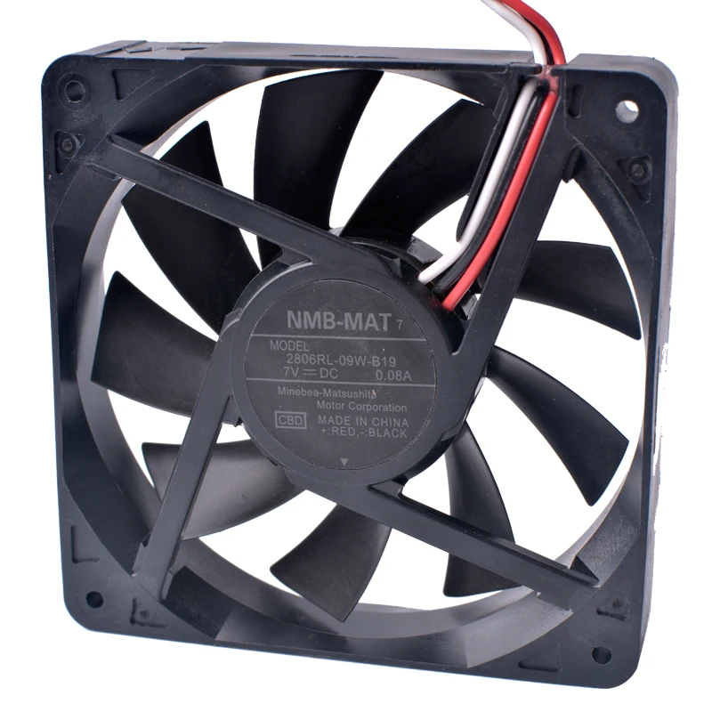 NMB 70 мм вентилятор 2806RL 09W B19 7015 70x70x15 5 в 7 USB двойной шариковый подшипник DIY
