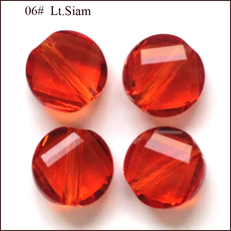 Стеклянные хрустальные бусины качества AAA 6 мм витая кнопка в форме гриля