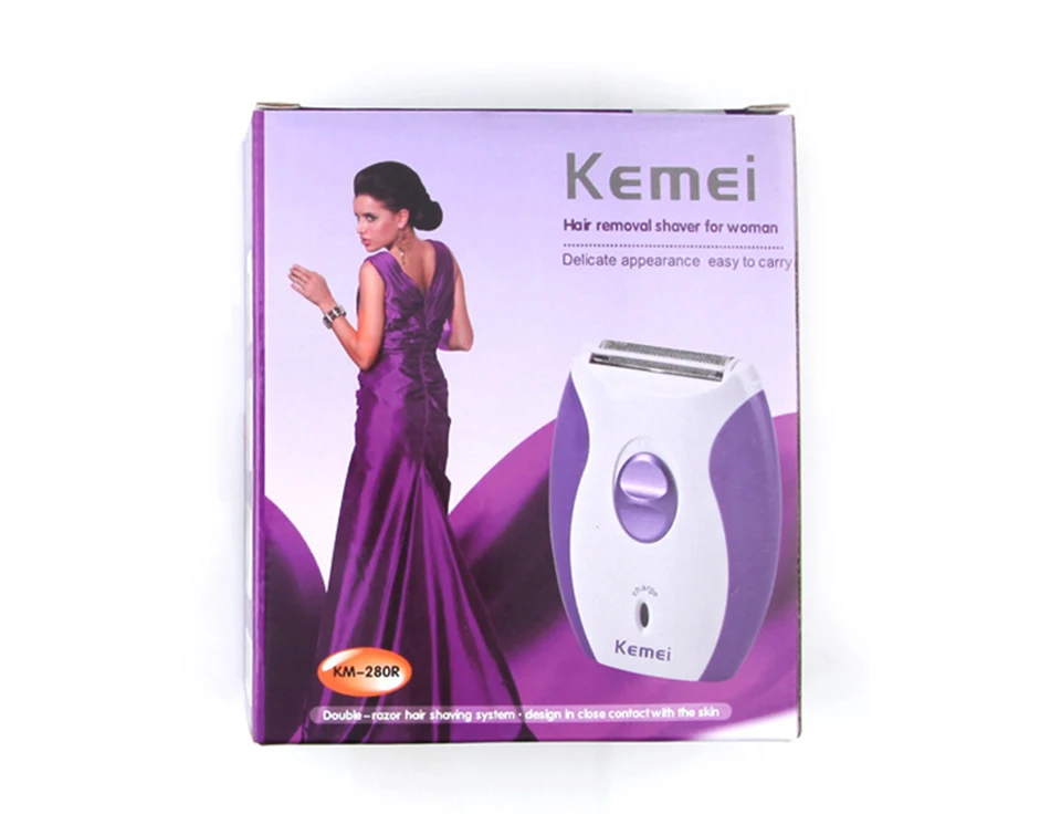 Kemei KM-280R Быстрая Женский перезаряжаемый Эпилятор Портативный Женский Электрический Женский бритвенный станок для удаления волос
