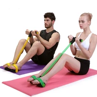 resistant band pedal exerciser body trimmer sit ups elastic resistance band rubber training abs workout home fitness equipment