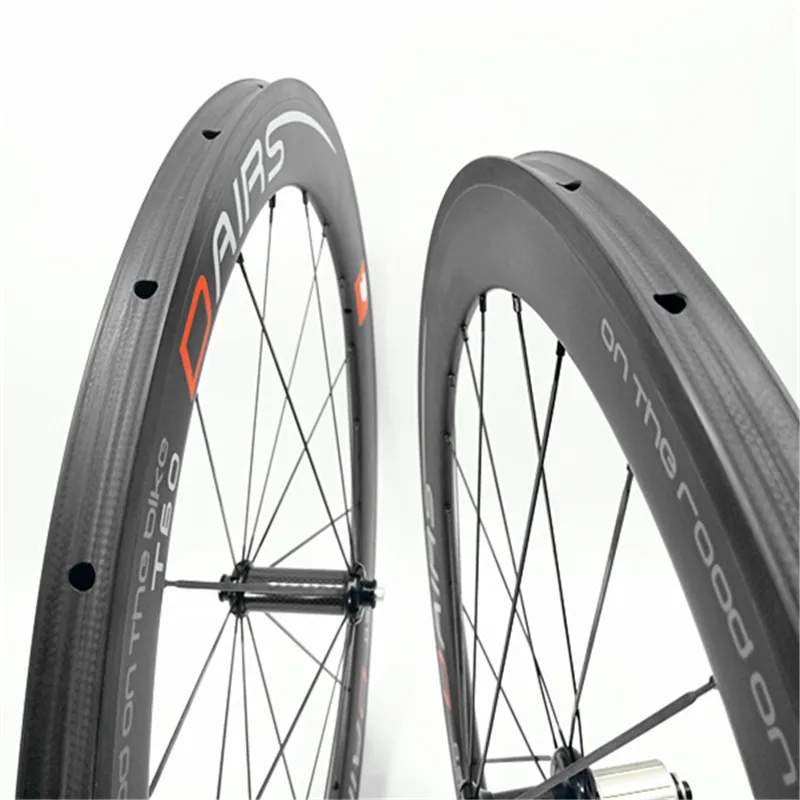 DAIRS 60 мм Трубчатые 23 R36 прямой углерод тяги дорожные колеса 700c 18 21 Углеродные