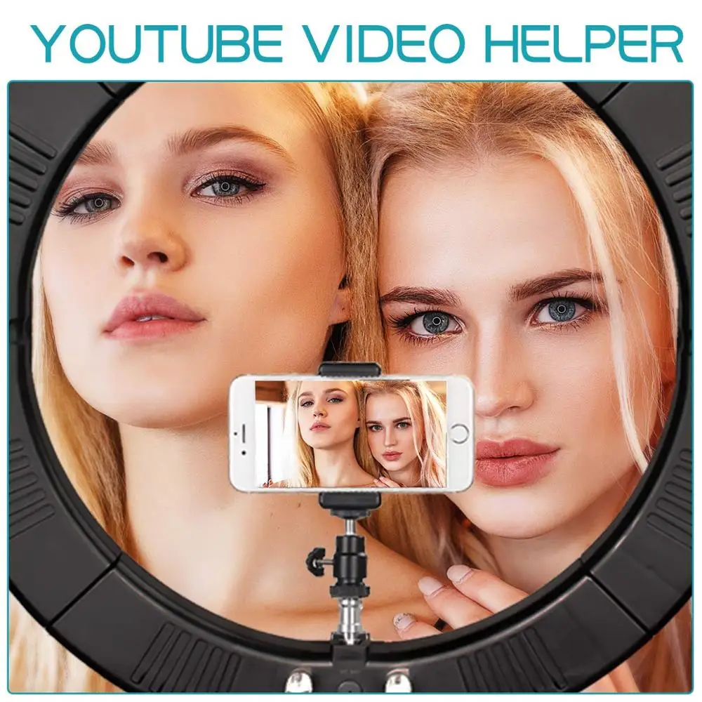 ZoMei 18 inch 448 pcs Dimmable LED Ring Light with Adjustable Lamp Stand and Phone Holder for Selfie Makeup Filming | Электроника
